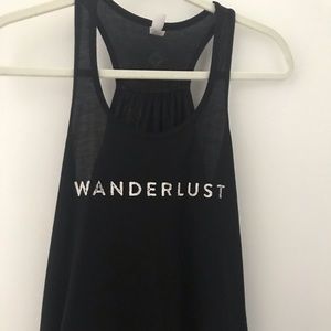 Wanderlust Bella racerback tank top